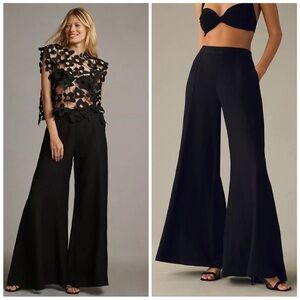 By Anthropologie Linen Wide Leg Palazzo Pants